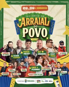 Prefeitura de Turilândia divulga Programação do “Arraial do Povo” 2025