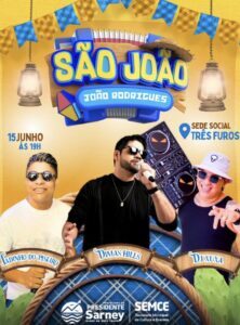 Prefeito Gilson Lima, anuncia programação do arraial do Distrito de três furos em Presidente Sarney