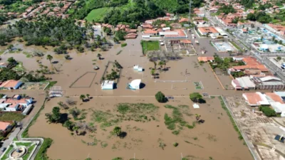Fortes chuvas deixam cidade de Afonso Cunha debaixo d’água