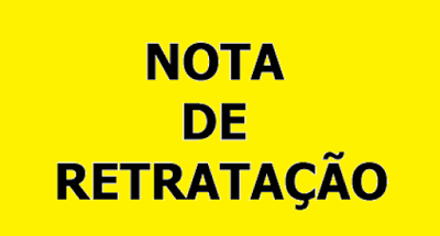 Nota de Retratação