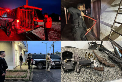 Polícia apreende arsenal e prende três pessoas por posse ilegal de armas