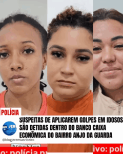 Suspeitas de golpes a idosos são detidas em flagrante no bairro Anjo da Guarda