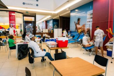 Com estoque crítico, SES e Hemomar levam doação de sangue aos shoppings da Grande Ilha