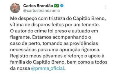Brandão lamenta morte de capitão da PM e promete apuração rigorosa do caso