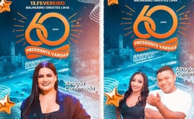 Prefeita Fabiana Mendes anuncia Mara Pavanely e Romildo Show para aniversário de 60 anos de Presidente Vargas/MA