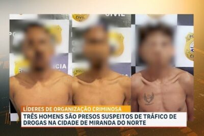 Polícia Civil prende irmãos apontados como líderes do tráfico de drogas em Miranda do Norte