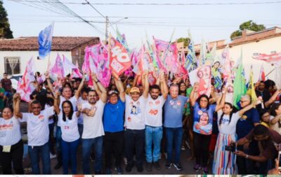 Multidão vibra nas ruas em apoio a Dudu Diniz em grande caminhada pelos bairros Vila Flamengo e Vila Operária