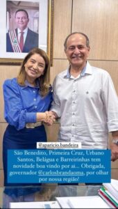 Iracema Vale e Secretário de Infraestrutura anunciam asfalto para o Bairro Cidade Nova e outros bairros em Barreirinhas