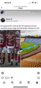 Torcedores do Flamengo podem entrar com ação judicial por promessa de time titular em jogo contra o Bangu; time sub-20 que vai entrar em campo