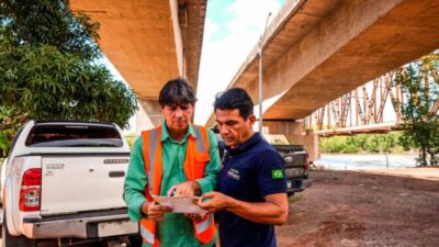Deputado Wellington e técnicos fiscalizam ponte do Estreito dos Mosquitos e do município de Rosário