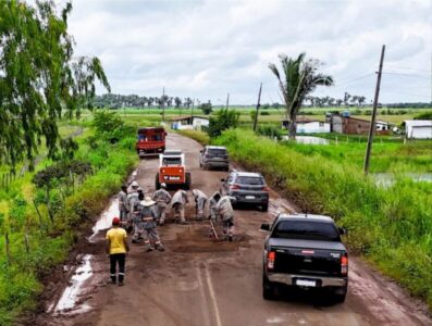 Avança recuperação da MA-014 na Baixada Maranhense