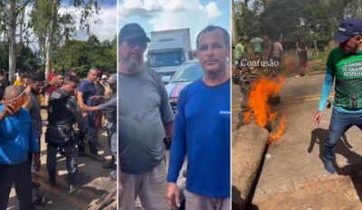Caminhoneiros aderem ao bloqueio na MA-014, em Viana, e ameaçam travar acesso aos ferryboats