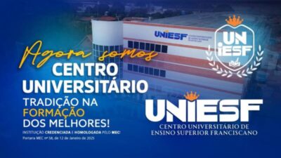 UNIESF alcança credenciamento como Centro Universitário e reforça seu papel no desenvolvimento regional
