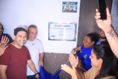 Fred Campos entrega mais duas ruas pavimentadas em Paço do Lumiar