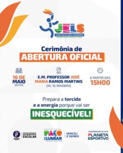 Paço do Lumiar dá a largada nos Jogos Escolares Luminenses 2025 nesta sexta-feira (16).