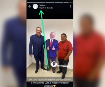 Prefeito do Maranhão tirar foto com “boneco” de Lula e diz que esteve em reunião com presidente em Brasília