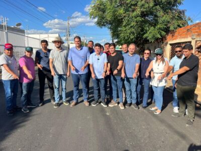 Orleans Brandão visita obras do Programa Rua Nova em Balsas
