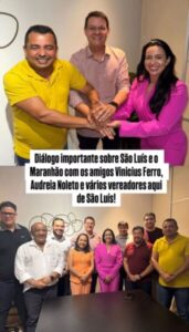Vinicius Ferro articula apoio de vereadores e deixa claro que Orleans será candidato ao Governo