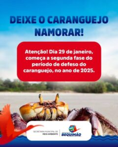 Prefeitura de Bequimão reforça campanha pelo período de defeso do caranguejo
