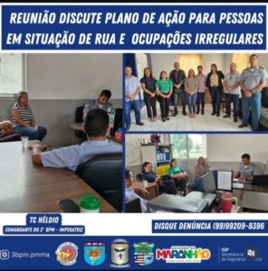 IMPERATRIZ: PARCERIA ENTRE 3º BPM E AGENTES PÚBLICOS BUSCA SOLUÇÕES PARA SITUAÇÃO DE RUA