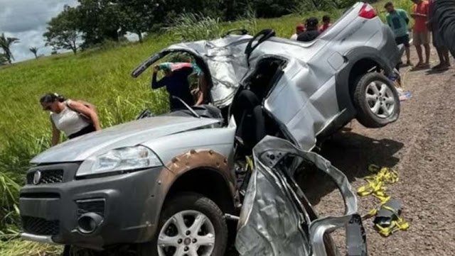 Grave acidente deixa uma mulher morta e três pessoas feridas no interior do Maranhão