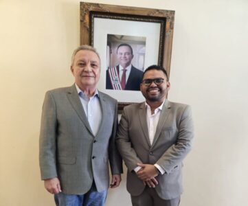 VEREADOR ELEITO WENDELL MARTINS COM O SECRETÁRIO DE ESTADO LUIZ FERNANDO SILVA FORTALECE PARCERIAS PARA SÃO LUÍS