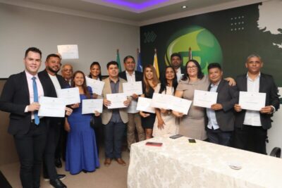 Prefeito Toca Serra, Fábio Mendes e vereadores são diplomados pela Justiça Eleitoral