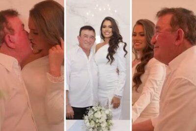 Amado Batista se casa com miss 51 anos mais nova