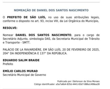 Adjunto é nomeado na SMTT após pedido de afastamento do titular