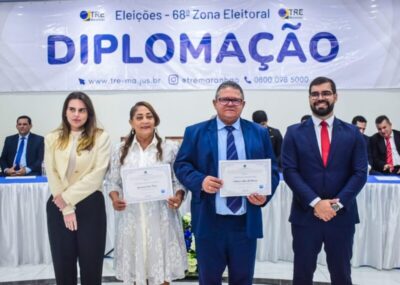 Solimar Alves e Luza Paiva são diplomados prefeito e vice de Matões do Norte