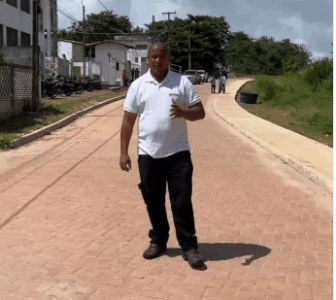Prefeitura de Alcântara já concluiu 75% do calçamento em bloquetes das ruas do Forte e dos Guarás