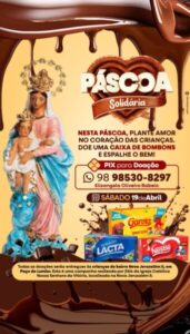 Fiéis da Igreja Nossa Senhora realizam campanha de arrecadação para promover ação de Páscoa