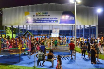 Coheb Sacavém recebe do prefeito Eduardo Braide novos espaços de lazer e prática esportiva