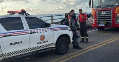 Policia Militar evita suicídio na Ponte do São Francisco em São Luís