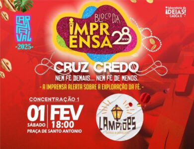 Bloco da Imprensa dá a largada ao Carnaval de 2025 neste sábado (1º), com humor e crítica social