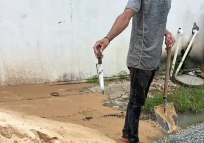 Itapecuru-Mirim/MA: Armas enterradas é encontradas por trabalhadores próximo ao circuito da folia após uma semana depois do Carnaval
