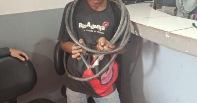 Homem é preso praticando furto no almoxarifado da Prefeitura de Vargem Grande