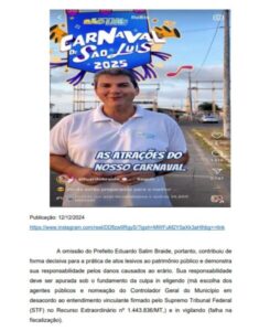 Braide é denunciado por sobrepreço e contratação irregular de shows milionários