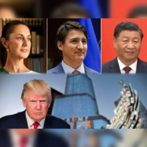 TRUMP ENFRENTA CONTRA-ATAQUES CANADÁ MÉXICO E CHINA RESPONDEM AO TARIFAÇO