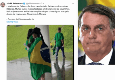 Bolsonaro repercute caso de maranhense presa por acompanhar 8/1…