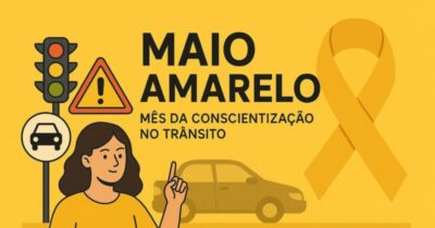 Cantanhede realiza mobilização do Maio Amarelo com caminhada, panfletagem e passeio ciclístico