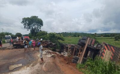 Colisão frontal entre carretas deixa um morto no Maranhão