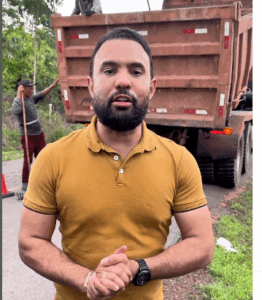Em Palmeirândia, prefeito Edilson intensifica obras de recuperação asfáltica e convida para o melhor pré-carnaval da Baixada