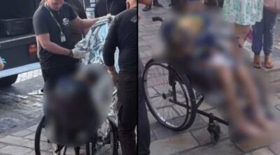 Neto é preso ao andar com corpo do avô em cadeira de rodas para pedir dinheiro