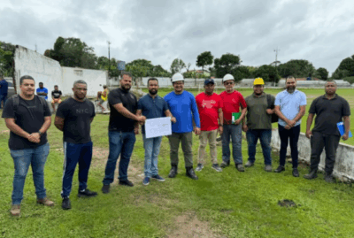 Prefeito Edilson inicia reconstrução do Estádio Municipal após entrega de 10 obras estruturantes e anúncio de mais investimentos  em pouco mais de 30 dias de seu novo mandato