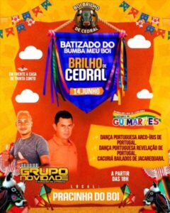 CEDRAL EM FESTA: Batizado do Bumba Meu Boi Brilho de Cedral Acontece Hoje na Pracinha do Boi