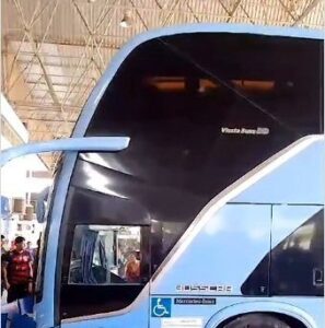 Acidente! Ônibus invade saguão da Rodoviária de São Luís