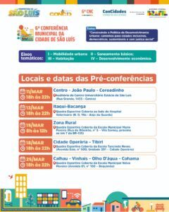 Prefeitura de São Luís promove Pré-Conferências Municipais como preparação para a 6ª Conferência da Cidade