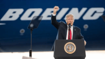 Milhões de dólares de empresas para Trump