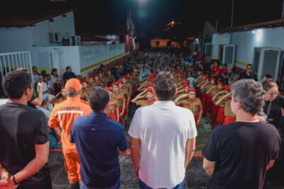 Juscelino Filho participa de lançamento de obras em Trizidela do Vale